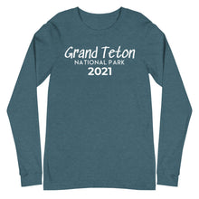 Load image into Gallery viewer, Grand Teton with customizable year Long Sleeve Shirt