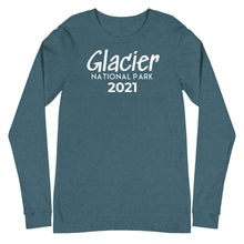 Load image into Gallery viewer, Glacier with customizable year Long Sleeve Shirt