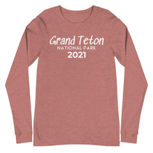 Load image into Gallery viewer, Grand Teton with customizable year Long Sleeve Shirt