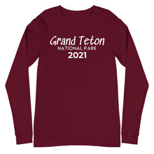 Load image into Gallery viewer, Grand Teton with customizable year Long Sleeve Shirt