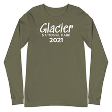 Load image into Gallery viewer, Glacier with customizable year Long Sleeve Shirt