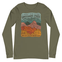 Load image into Gallery viewer, &quot;National Parks are on my Bucket List&quot; Long Sleeve Tee