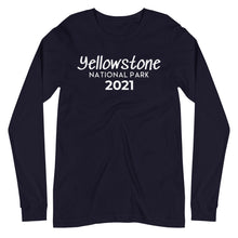 Load image into Gallery viewer, Yellowstone with customizable year Long Sleeve Shirt