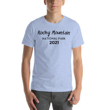 Load image into Gallery viewer, Rocky Mountain with customizable year Short Sleeve T-Shirt