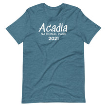 Load image into Gallery viewer, Acadia  National Park with customizable year T-Shirt