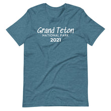 Load image into Gallery viewer, Grand Teton with customizable year Short Sleeve T-Shirt