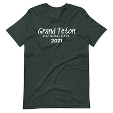 Load image into Gallery viewer, Grand Teton with customizable year Short Sleeve T-Shirt