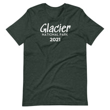 Load image into Gallery viewer, Glacier with customizable year Short Sleeve T-Shirt