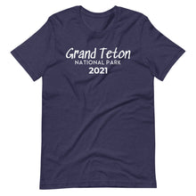Load image into Gallery viewer, Grand Teton with customizable year Short Sleeve T-Shirt