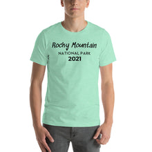Load image into Gallery viewer, Rocky Mountain with customizable year Short Sleeve T-Shirt
