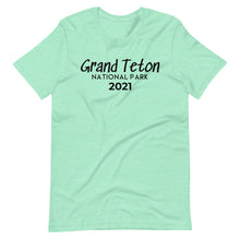 Load image into Gallery viewer, Grand Teton with customizable year Short Sleeve T-Shirt
