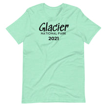 Load image into Gallery viewer, Glacier with customizable year Short Sleeve T-Shirt