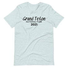 Load image into Gallery viewer, Grand Teton with customizable year Short Sleeve T-Shirt