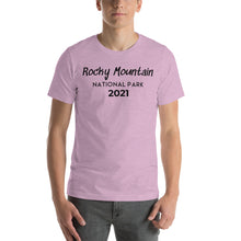 Load image into Gallery viewer, Rocky Mountain with customizable year Short Sleeve T-Shirt