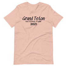 Load image into Gallery viewer, Grand Teton with customizable year Short Sleeve T-Shirt