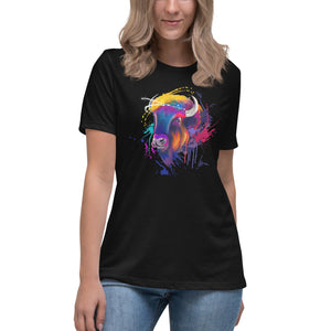 Bison Head Women's Relaxed T-Shirt