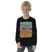 Load image into Gallery viewer, "National Parks are on my Bucket List" Youth long sleeve tee