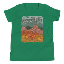 Load image into Gallery viewer, "National Parks are on my Bucket List" Youth T-Shirt