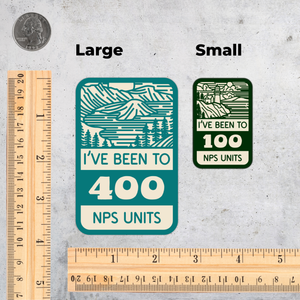 National Park Unit Milestone Stickers