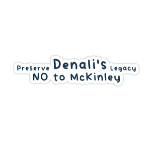 Denali/Mount McKinley Naming Protest Sticker Bundle