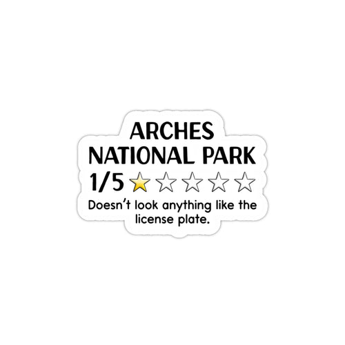 Arches National Park Review Sticker