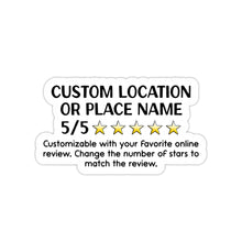 Load image into Gallery viewer, Custom National Park Review Stickers
