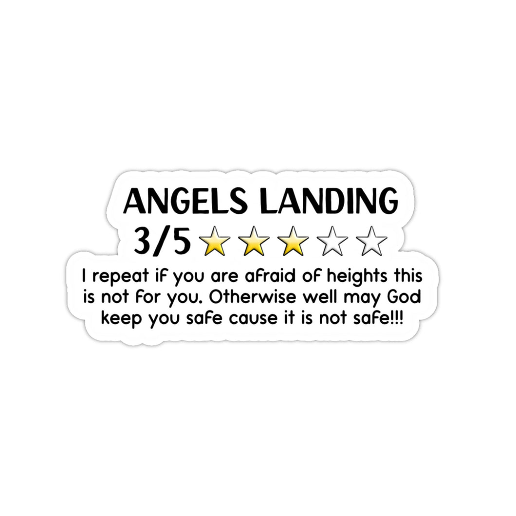 Angels Landing Review Sticker