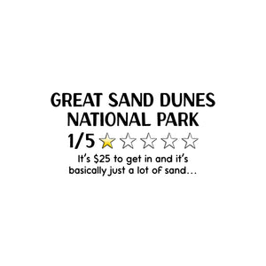 Custom National Park Review Stickers