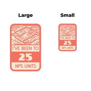 National Park Unit Milestone Stickers