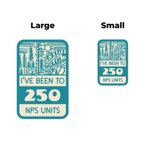 National Park Unit Milestone Stickers