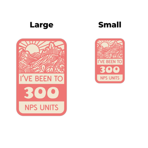 National Park Unit Milestone Stickers