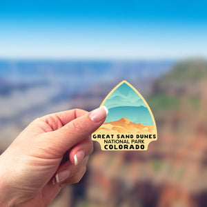Great Sand Dunes National Park Sticker | Great Sand Dunes Arrowhead Sticker