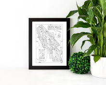 Load image into Gallery viewer, Death Valley National Park Map Hand-Drawn Print