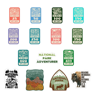 National Park Unit Milestone Stickers
