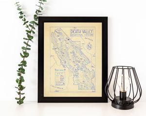 Hand-Drawn National Park Map Print