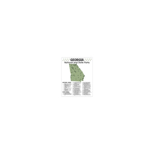 Georgia State and National Park Map | Georgia National Park Poster | Georgia State Park Poster