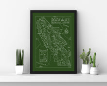 Load image into Gallery viewer, Death Valley National Park Map Hand-Drawn Print