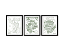 Load image into Gallery viewer, Hand-Drawn National Park Map Print