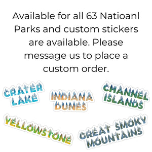 Acadia National Park Name Sticker