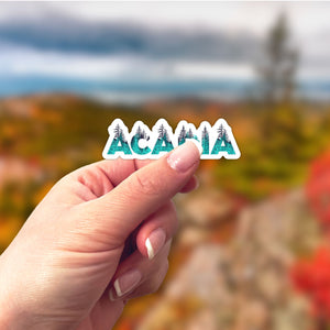 Acadia National Park Name Sticker