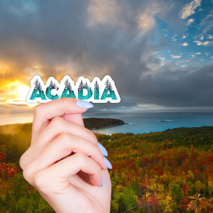 Acadia National Park Name Sticker