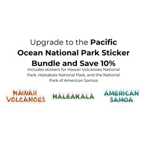 American Samoa National Park Name Sticker