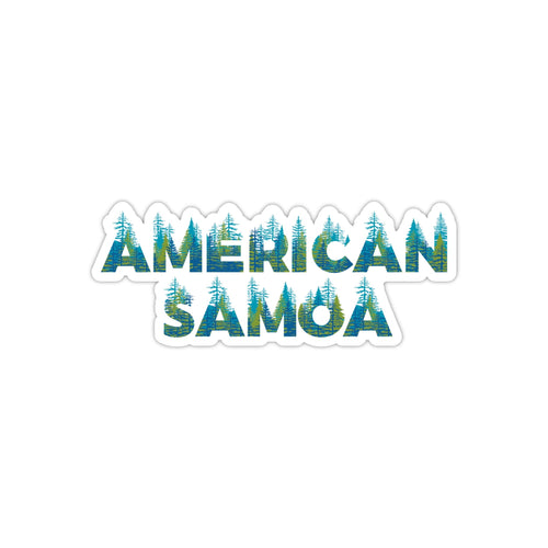 American Samoa National Park Name Sticker