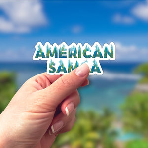 American Samoa National Park Name Sticker