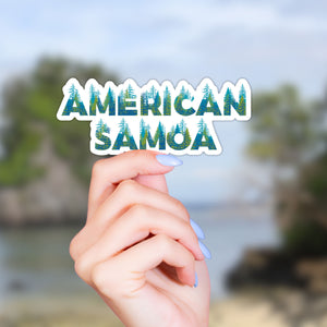 American Samoa National Park Name Sticker