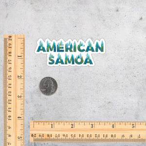 American Samoa National Park Name Sticker