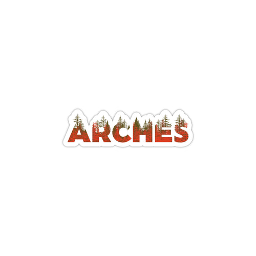 Arches National Park Name Sticker