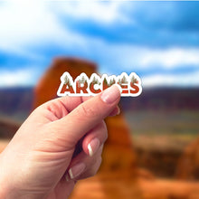 Load image into Gallery viewer, Arches National Park Name Sticker