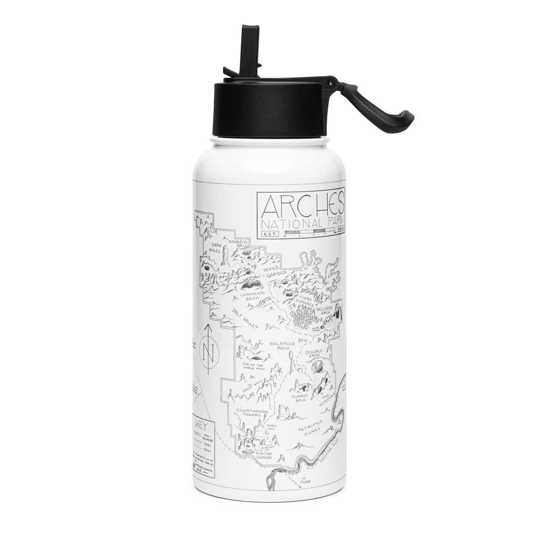 Arches Stainless Steel Water Bottle