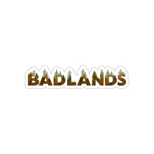 Badlands National Park Name Sticker